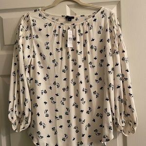 NWT LOFT FLORAL BLOUSE
